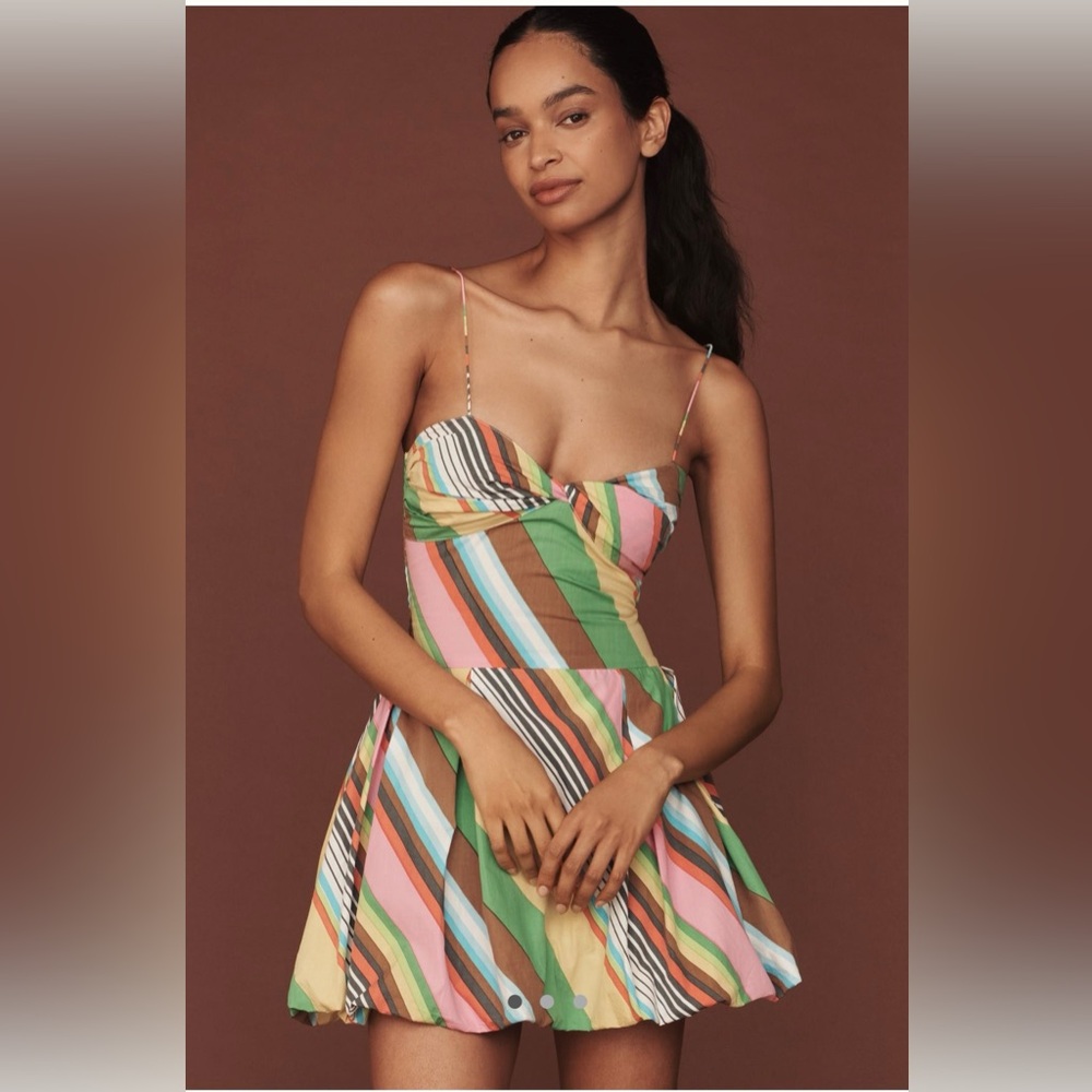 S/W/F Fitted Balloon Mini Dress